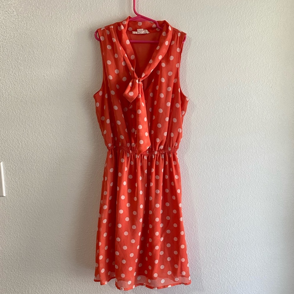 Polka Dot Sleeveless Dress
